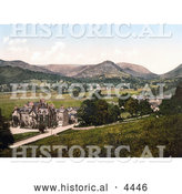 Historical Photochrom of Grasmere Cumbria England United Kingdom by Al