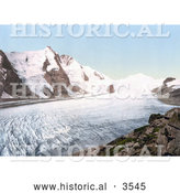 Historical Photochrom of Grossglockner Mountain and Johannisberg in Carinthia by Al