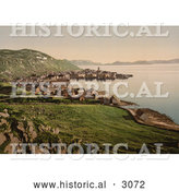 Historical Photochrom of Hammerfest, Norway Coastline by Al