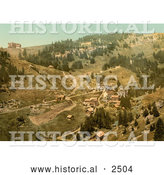 Historical Photochrom of Klosterli, Rigi, Switzerland by Al