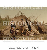 Historical Photochrom of Lapp Family, Norway by Al
