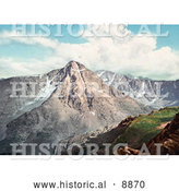 Historical Photochrom of Mount of the Holy Cross in the Sawatch Range, Rocky Mountains, Colorado by Al