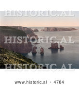 Historical Photochrom of Sark, Les Autelets, Channel Islands, England by Al