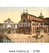 Historical Photochrom of St. John and St. Paul Church by Al
