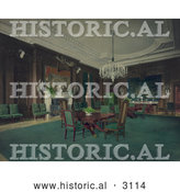 Historical Photochrom of State Dining Room by Al