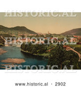 Historical Photochrom of Telemark, Norway by Al