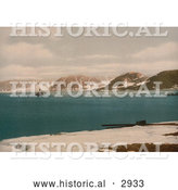 Historical Photochrom of the Danskerne, Spitzbergen, Norway by Al