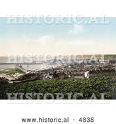 Historical Photochrom of the Harbour in the City of Penzance, Cornwall, England, United Kingdom by Al