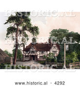 Historical Photochrom of the Historical Speldhurst Inn in Royal Tunbridge Wells in Kent England by Al
