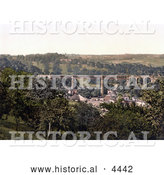 Historical Photochrom of the Lydbrook Viaduct Forest of Dean Gloucestershire England UK by Al