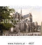 Historical Photochrom of the St Philip’s Church, Arundel Cathedral, West Sussex, England, UK by Al