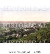 Historical Photochrom of the Vilage of West Malvern Malvern Hills Worcestershire England by Al