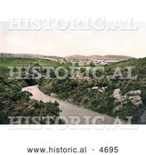 Historical Photochrom of the Village of Cromer Norfolk England by Al