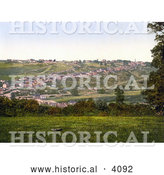 Historical Photochrom of the Village of Torrington Devon England UK by Al