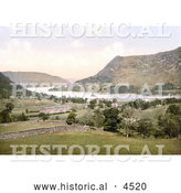Historical Photochrom of Ullswater, Lake District, England, United Kingdom by Al