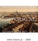 Historical Photochrom of Venice, Italy by Al