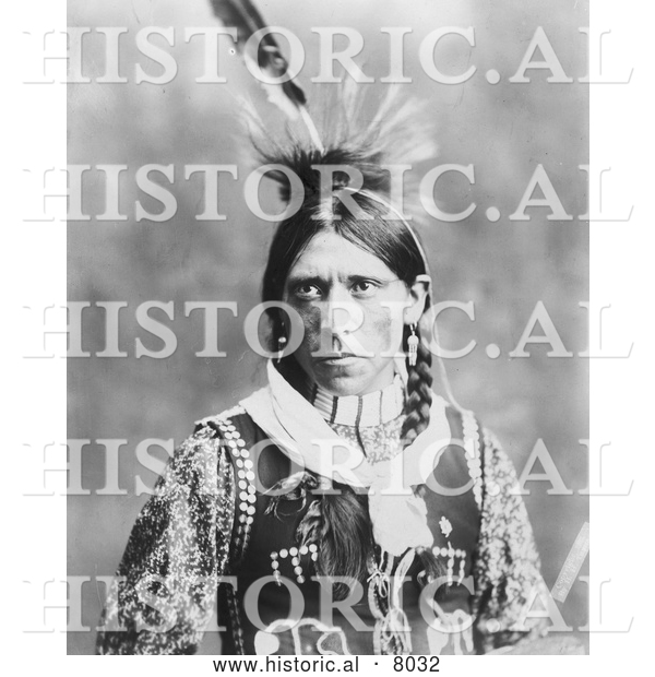 Historical Image of Native American Indian, Pagre 1902 - Black and White
