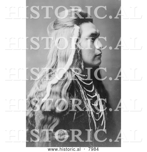 Historical Image of Sawyer, a Nez Perce Native American Indian 1905 - Black and White