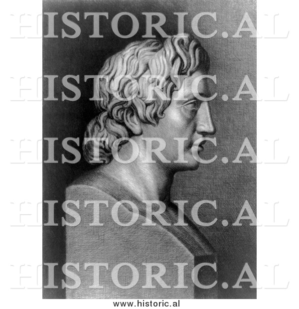 Historical Photo of Alexander the Great 1902 - Black and White