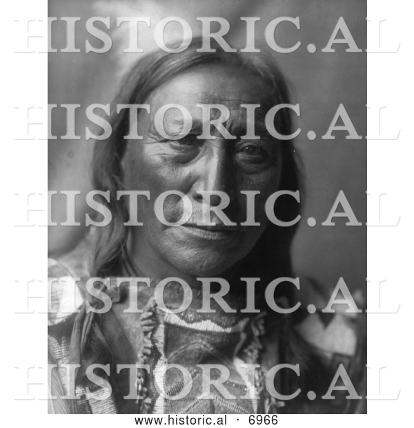 Historical Photo of Brule Native American Man Named Hollow Horn Bear 1907 - Black and White