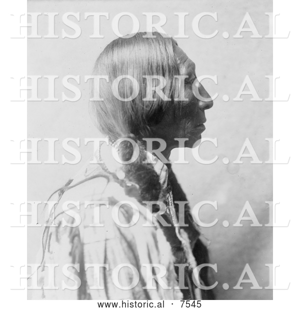 Historical Photo of Cheyenne Native American Man by the Name of Bear Black 1905 - Black and White
