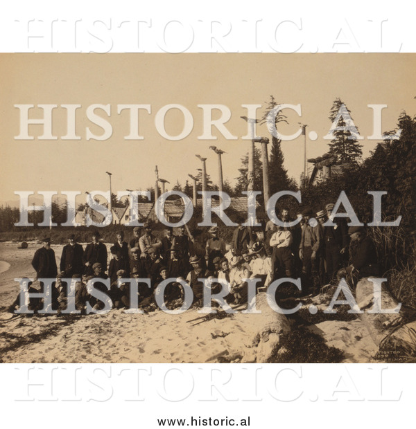 Historical Photo of Harriman Alaska Expedition 1899 - Sepia