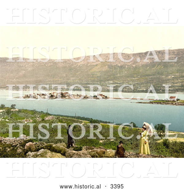 Historical Photochrom of Salona (Little Venice) Dalmatia