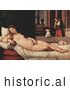 Historical Illustration of a Reclined Woman by Tiziano Vecelli by JVPD