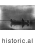Historical Image of Kootenai Native American Indian Man Duck Hunting 1910 - Black and White by Picsburg
