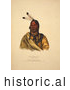 Historical Image of Sioux Indian Chief, Esh-Ta-Hum-Leah 1838 by JVPD