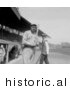 Historical Photo of Babe Ruth Holding Baseball Bat, 1919 - Black and White Version by Picsburg