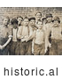 Historical Photo of Doffer Boy Laborers at the Georgia Cotton Mill in 1909 by JVPD