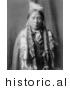 Historical Photo of Jicarilla Man - Native American Indian - Black and White Version by JVPD