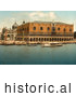 Historical Photochrom of Doges’ Palace, Venice by JVPD