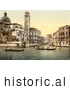 Historical Photochrom of San Geremia Church, Venice, Italy by JVPD