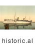 Historical Photochrom of Ship Hohenzollern, Venice by JVPD