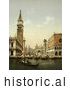 Historical Photochrom of St. Mark’s Place, Venice, Italy by Picsburg