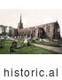 Historical Photochrom of the Cemetery at St Margaret’s Church in Lowestoft, Suffolk, East Anglia, England, United Kingdom by Picsburg