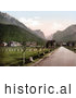 Historical Photochrom of Toblach, New Toblach, Tyrol, Austria by JVPD