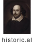 Historical Portrait Illustration of William Shakespeare by JVPD